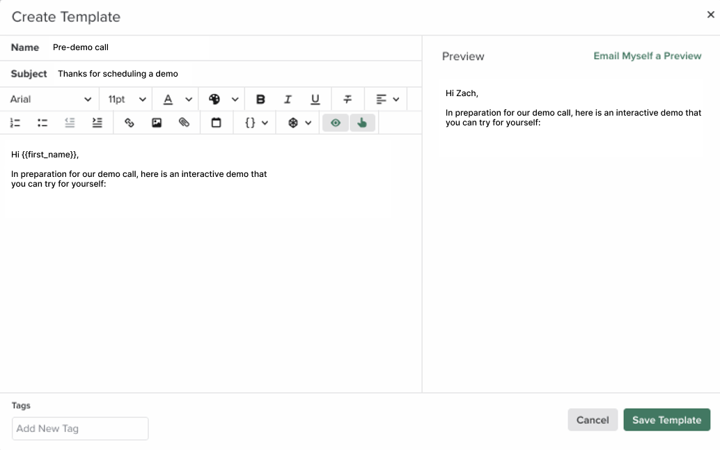 Salesloft templates