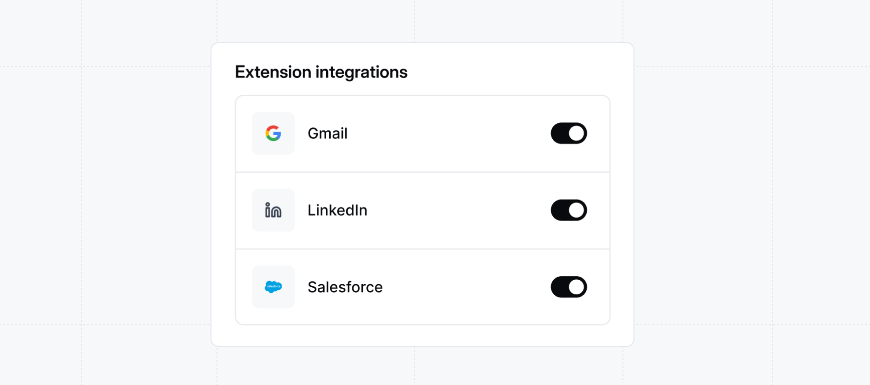 Launchpad extension integrations
