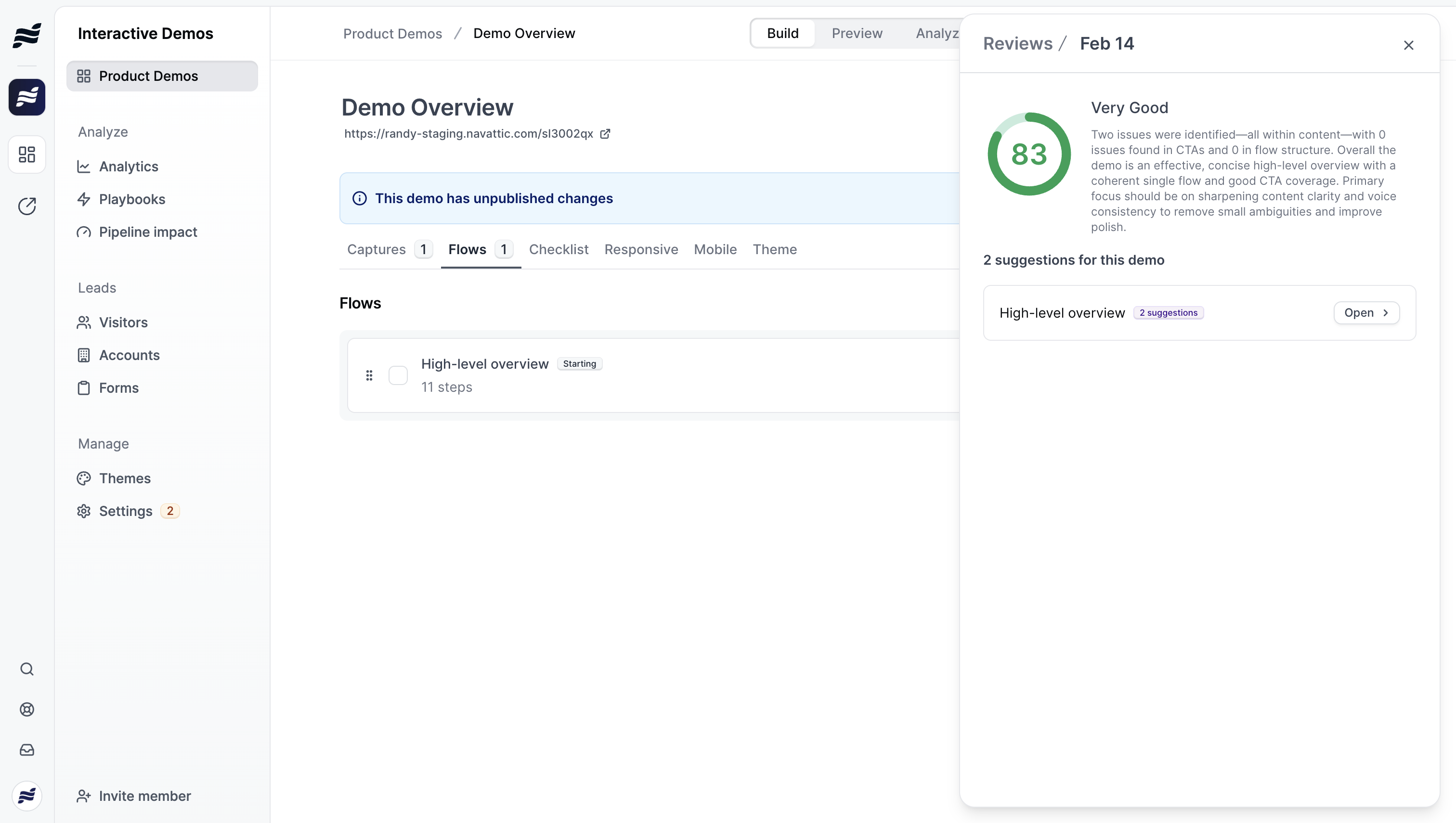 Copilot review results with quality score