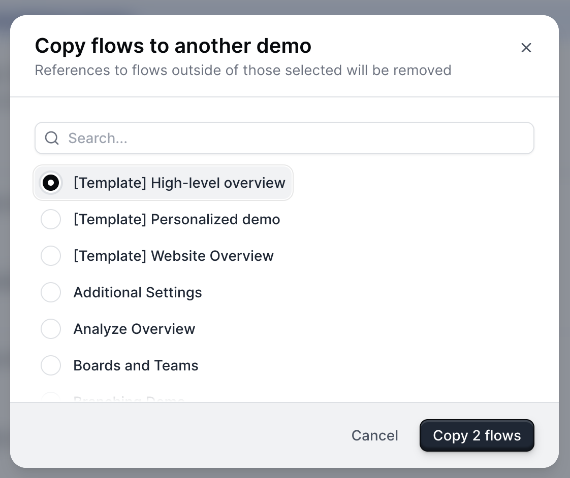 Creating flows - Navattic Documentation