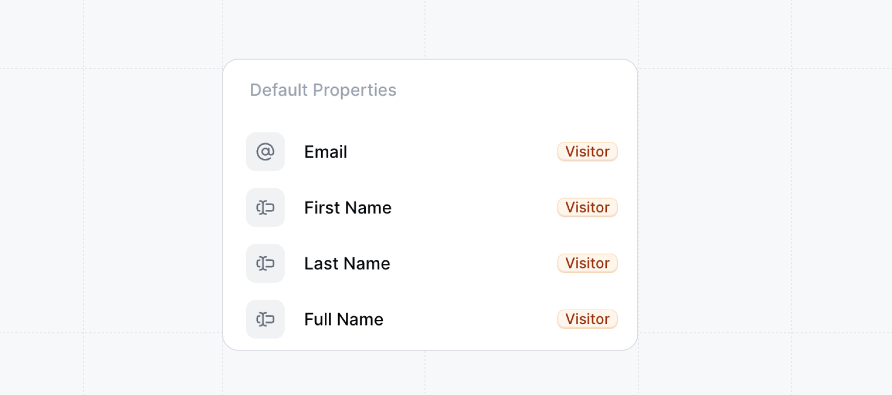 Form builder properties