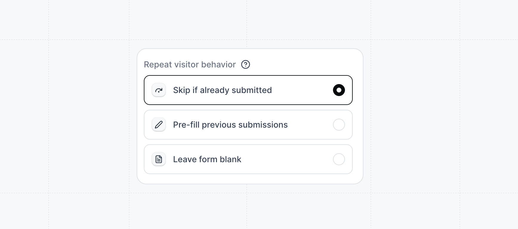 Form builder repeat behavior