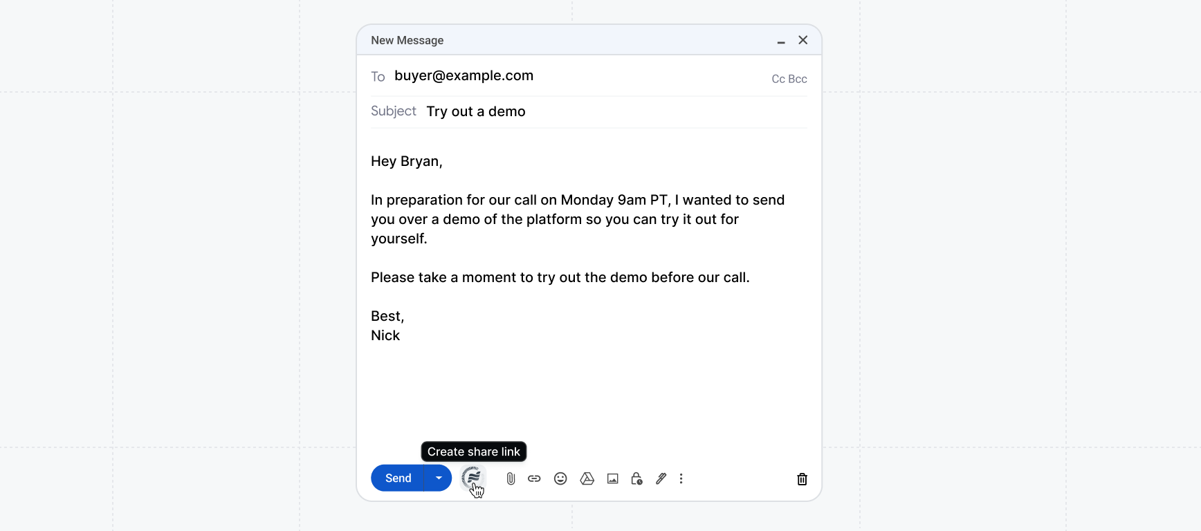 Extension integration Gmail