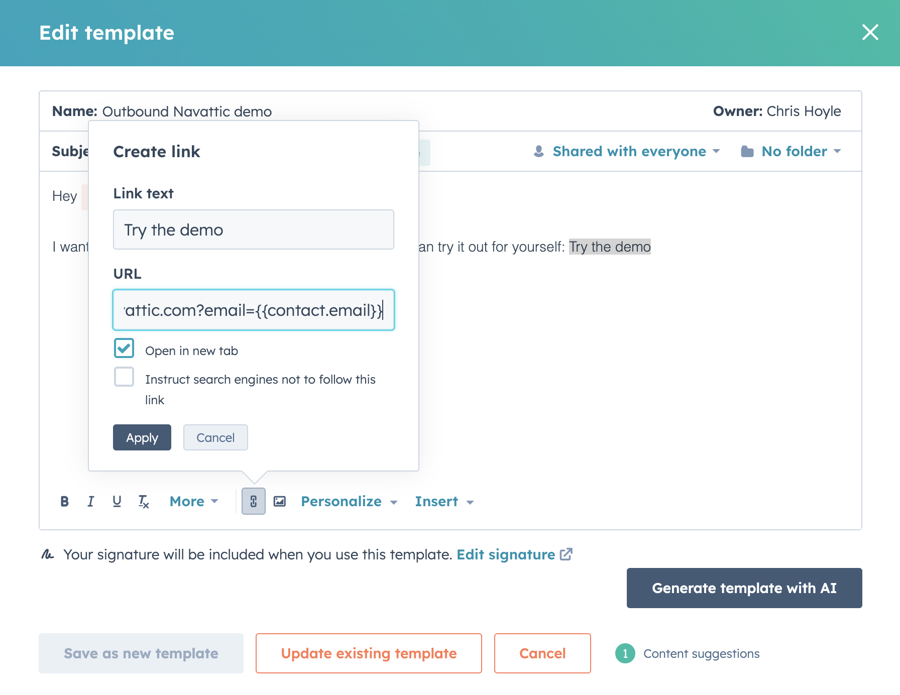 Hubspot templates