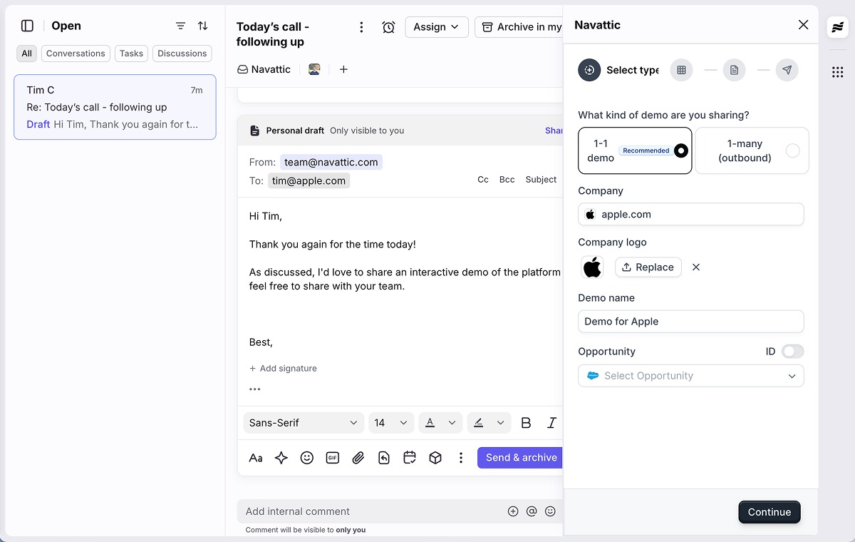 Front integration dashboard