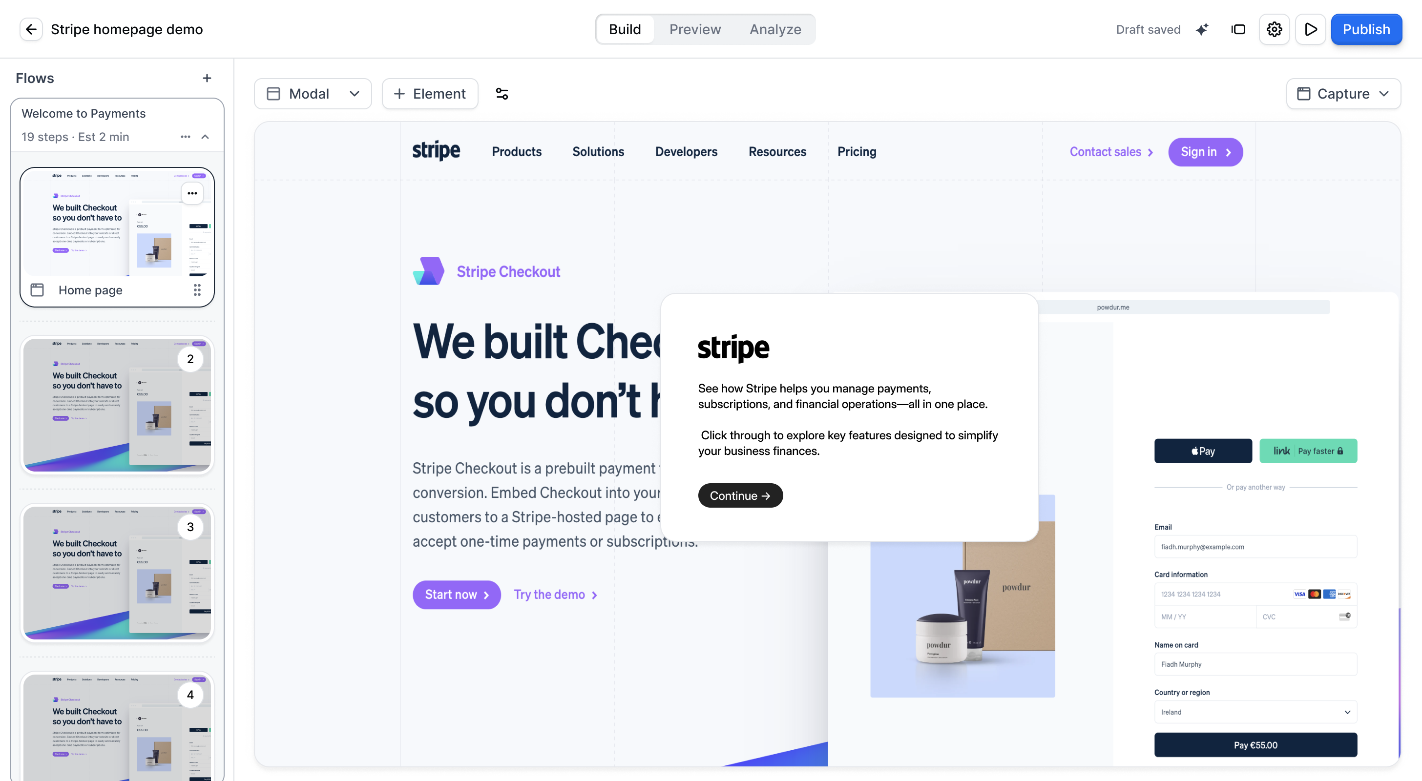 Creating flows - Navattic Documentation