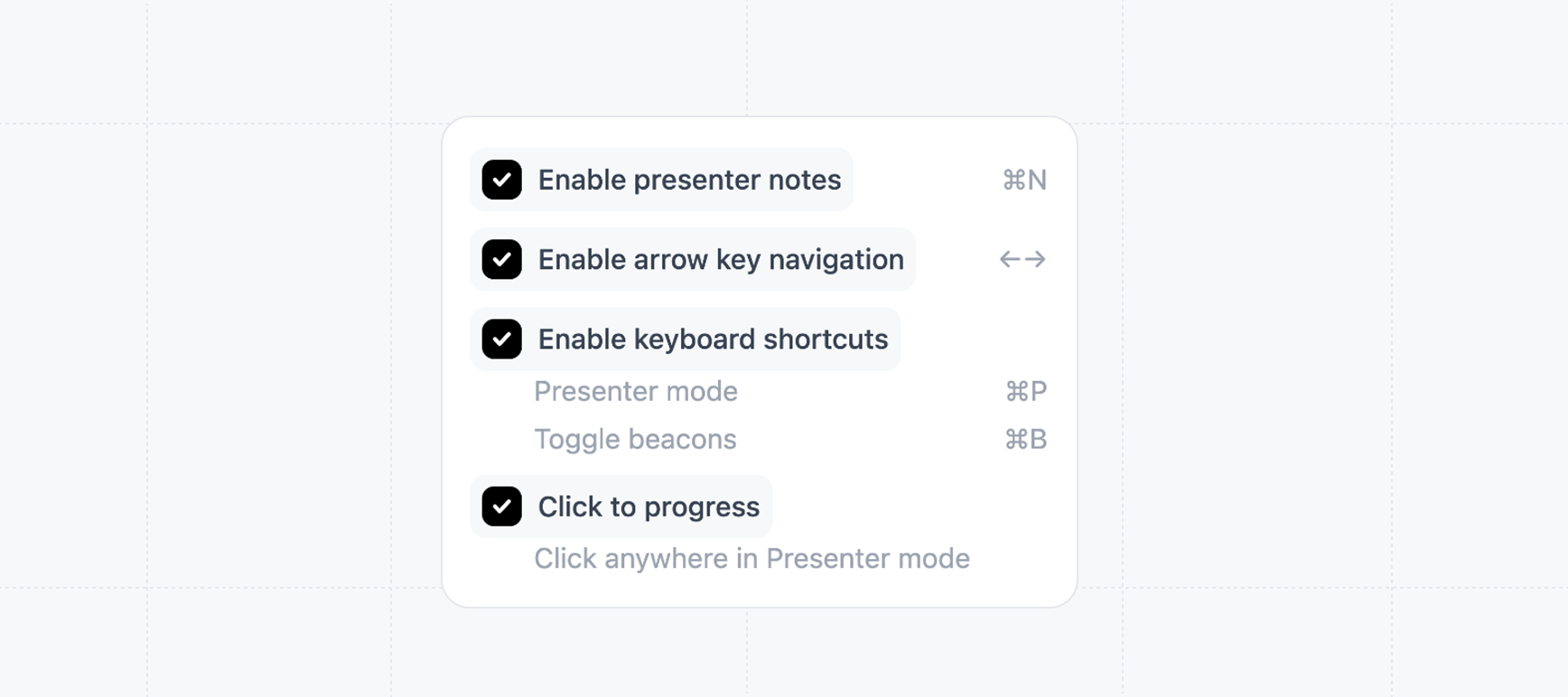 Presentation advanced