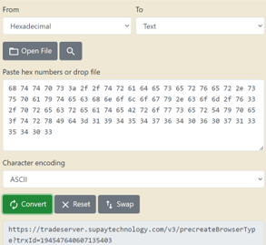 Dynamic QR channel URL logged in hexadecimal in the SDK log