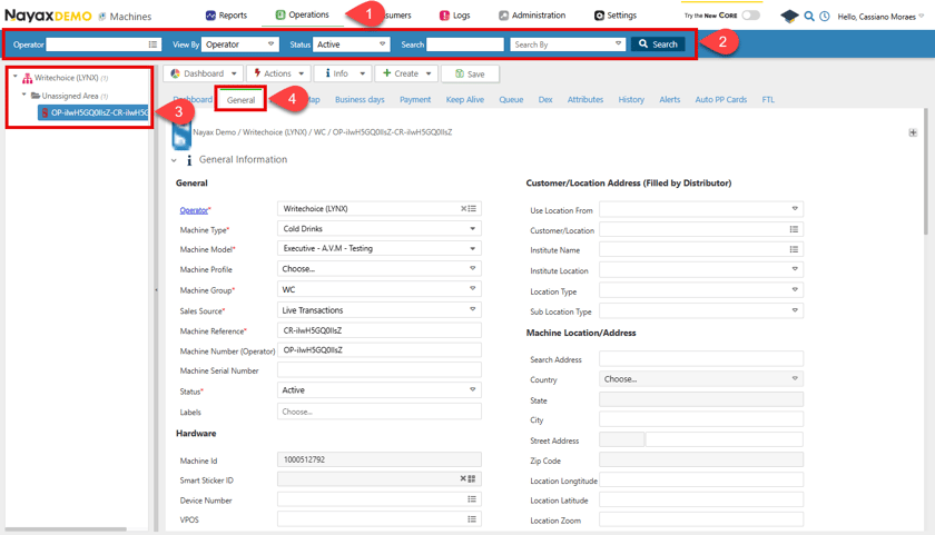 Machine Info/information Retrieve Machine Information - Nayax Developer Portal