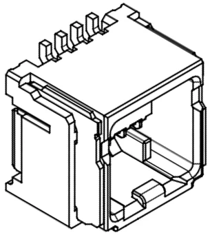 Molex 5054330871 8-pin connector 3D view