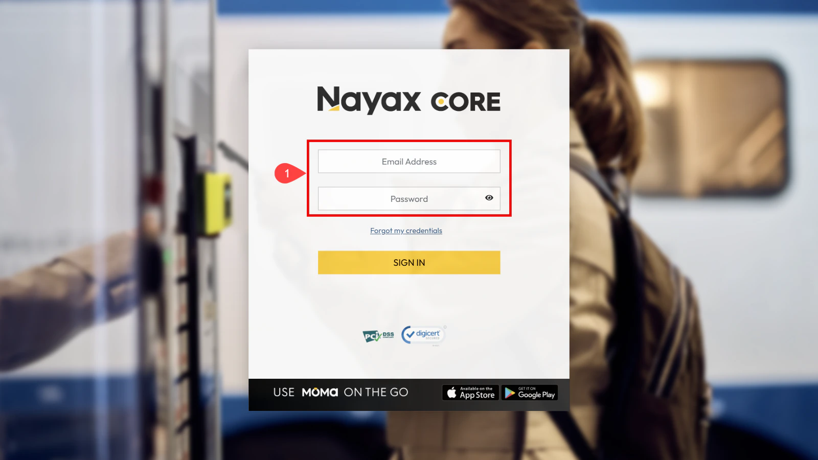 Nayax Core Login