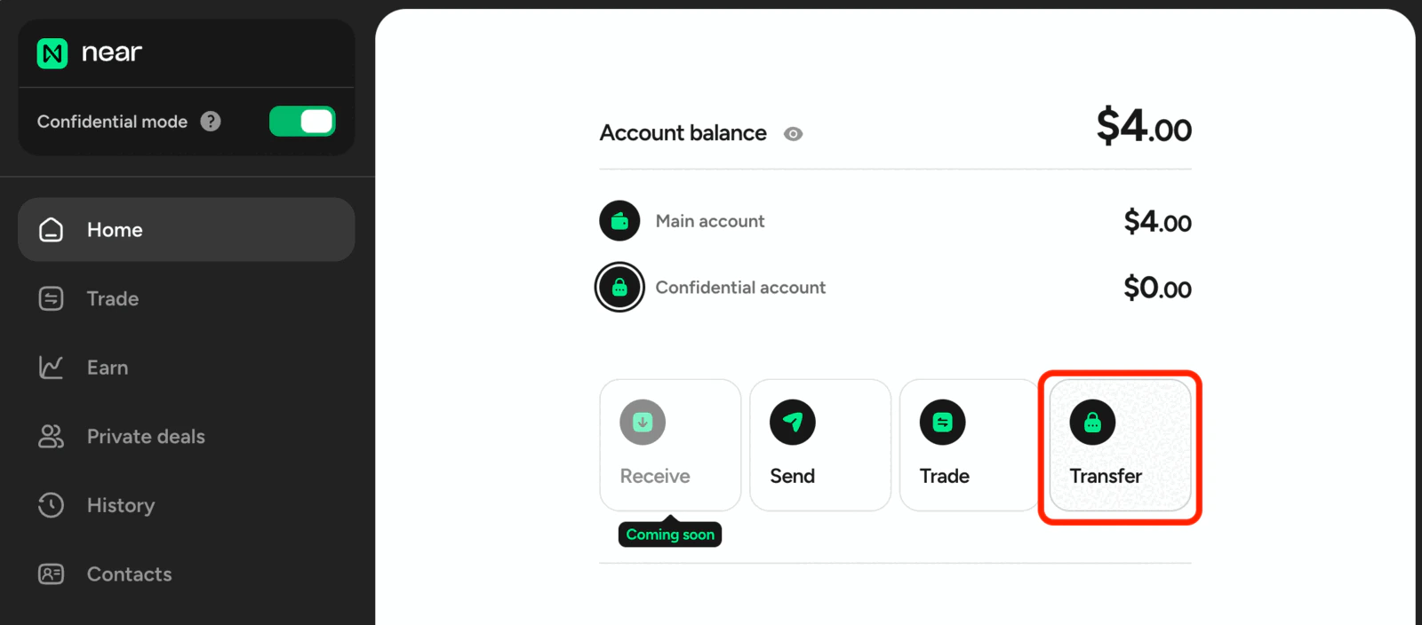 confidential mode enabled