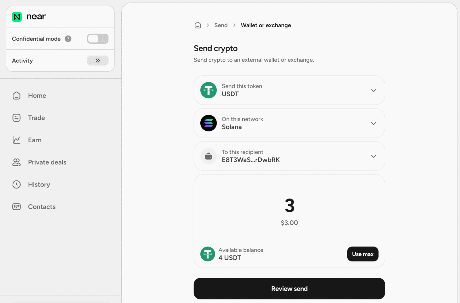 withdraw funds
