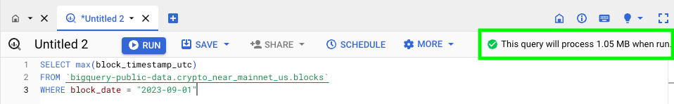 Query Costs
