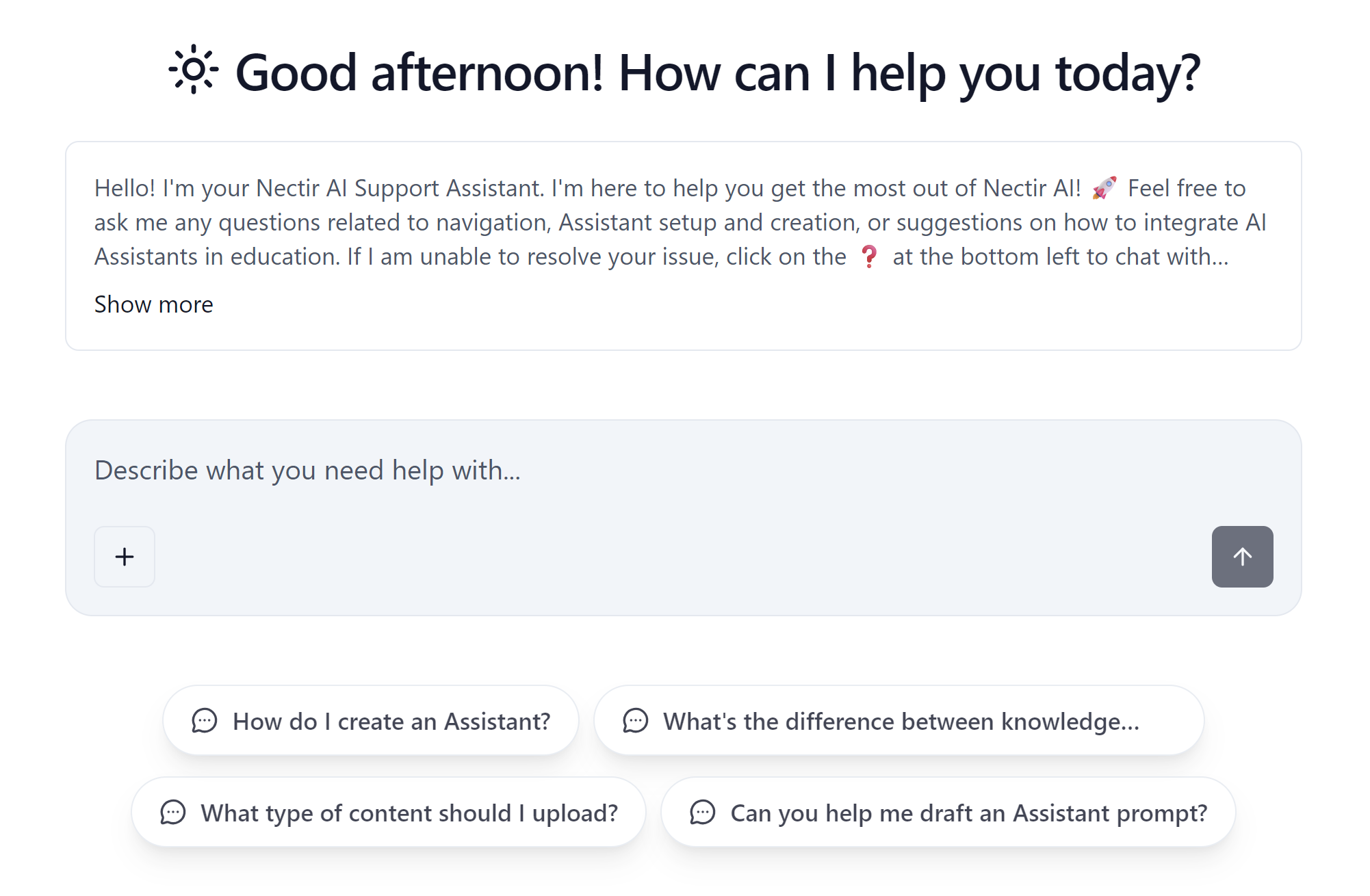 Redesigned Chat Experience