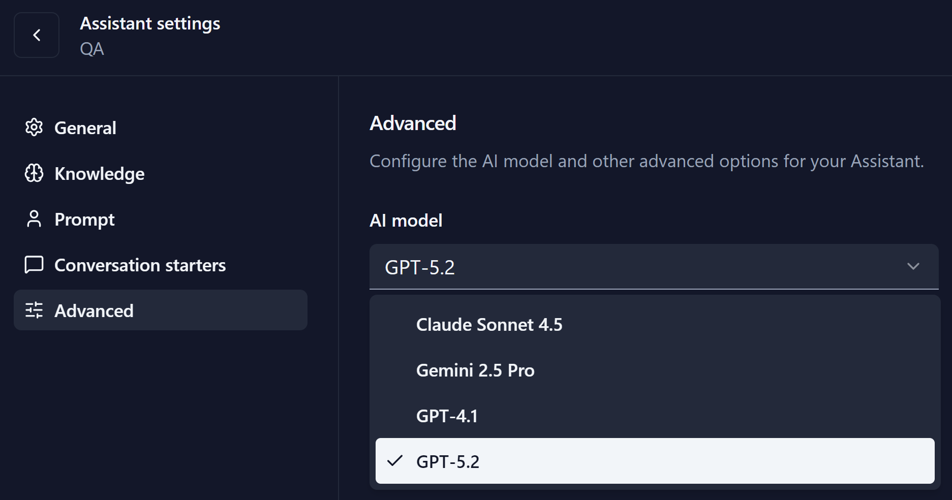 GPT-5.2 Model Support