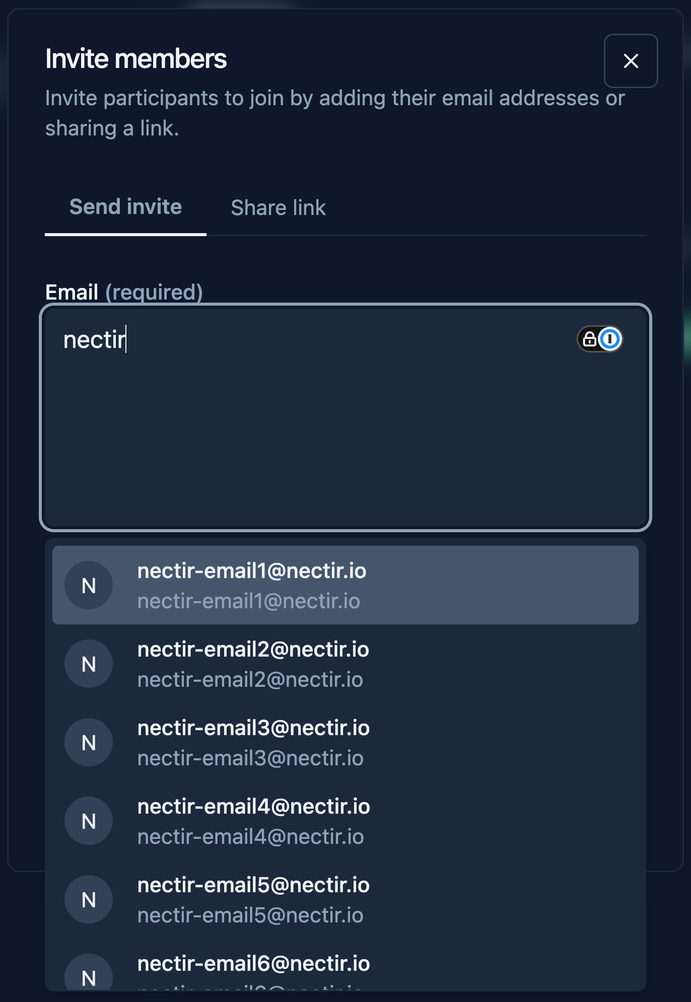 Member Suggestions When Inviting to a Group