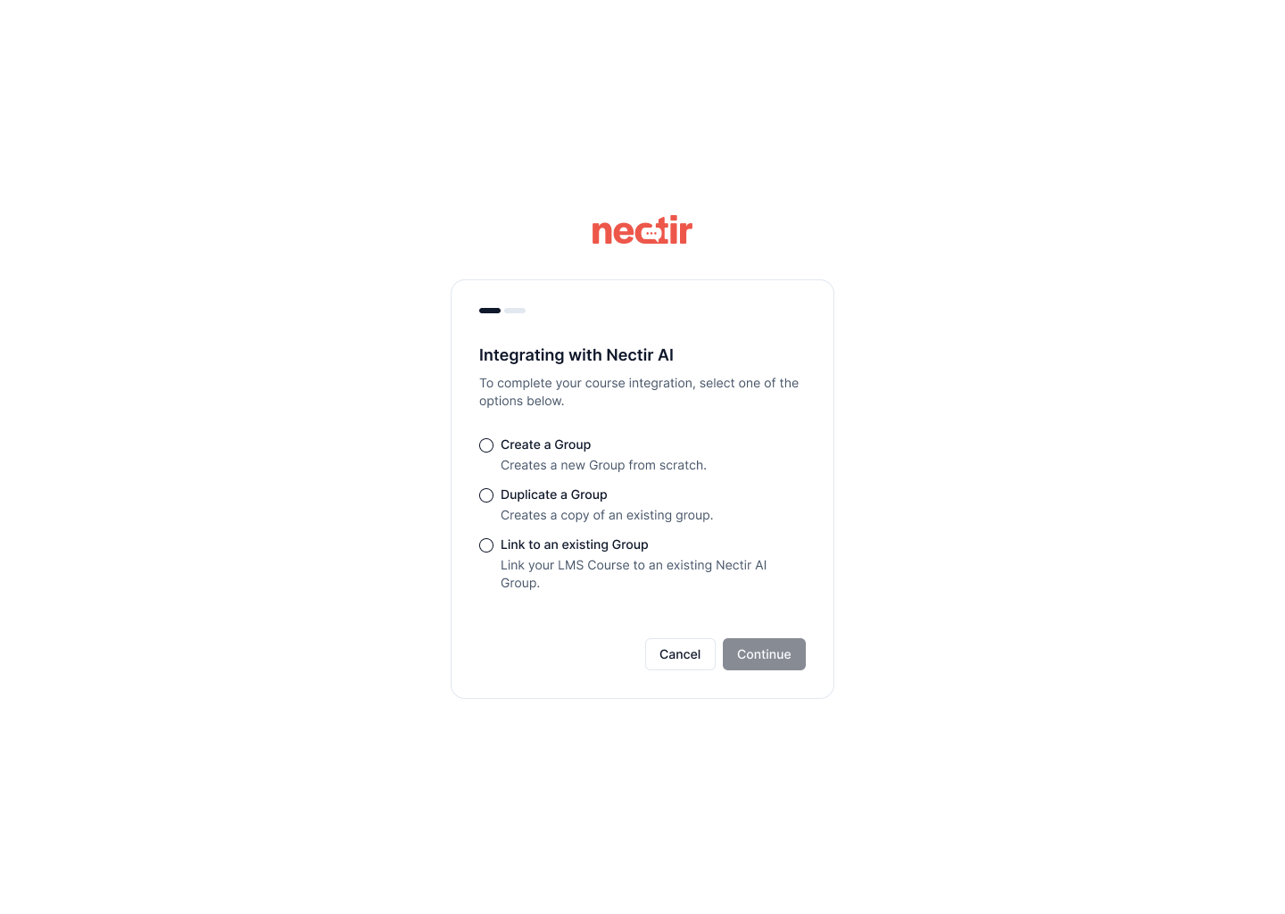 Canvas course linking