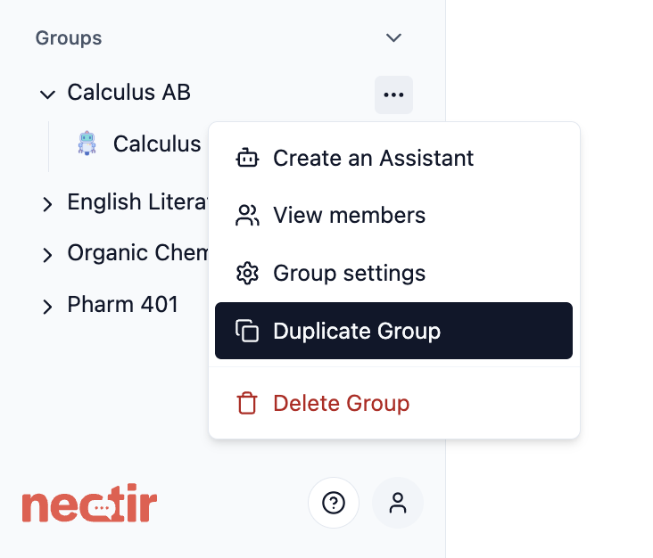 Duplicate a Group