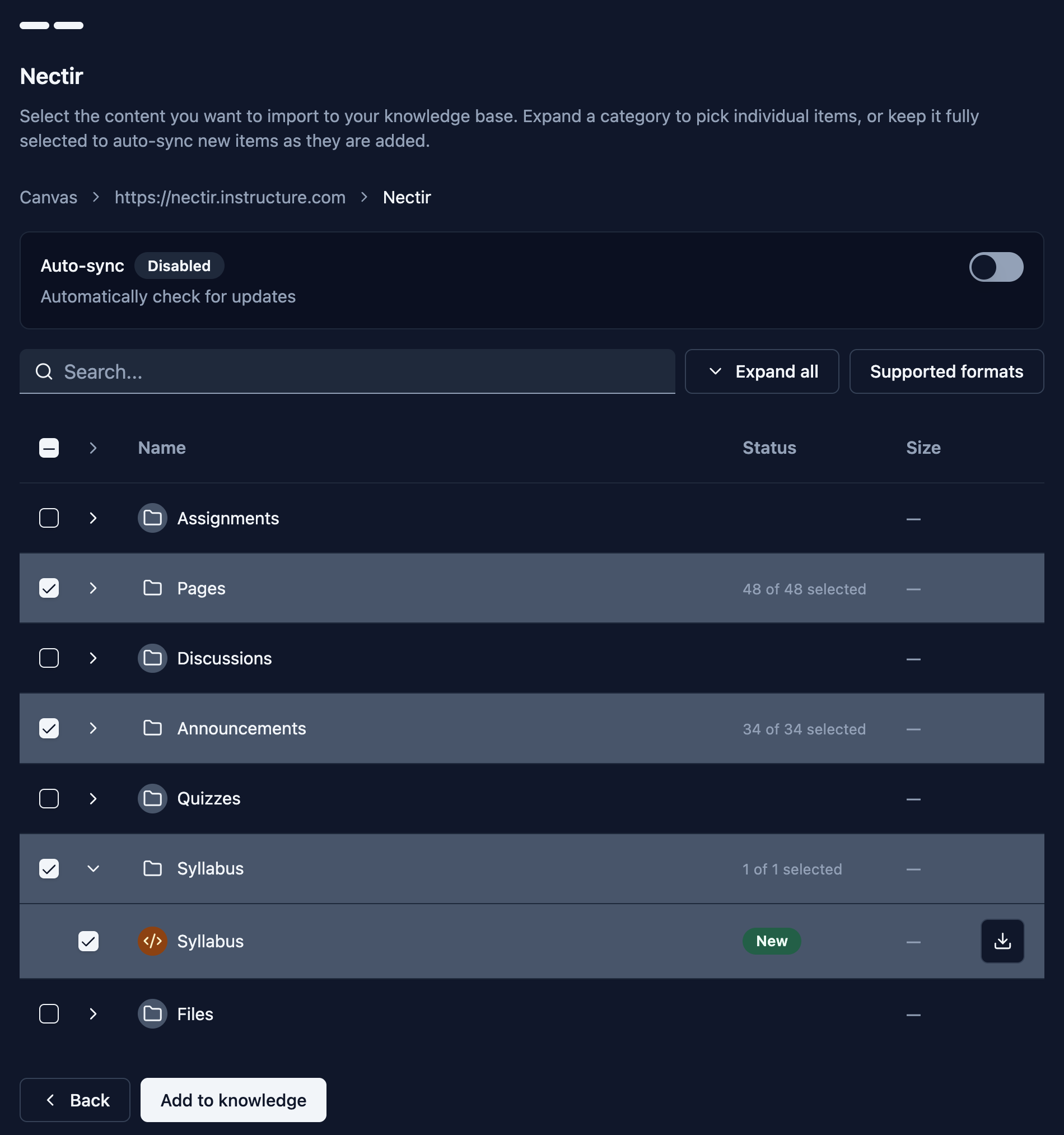 Individual Canvas Item Selection