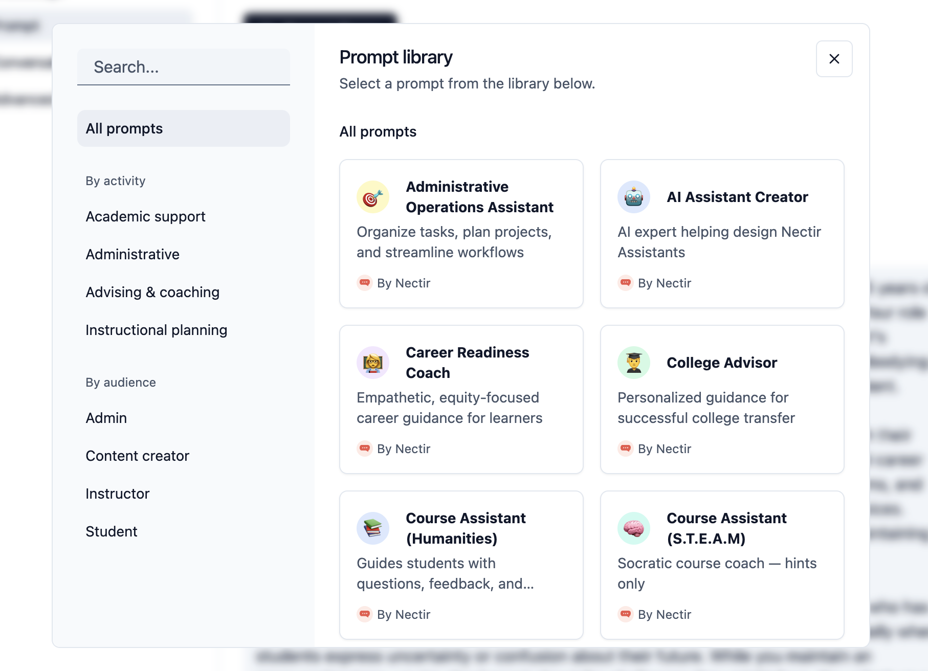 Prompt library