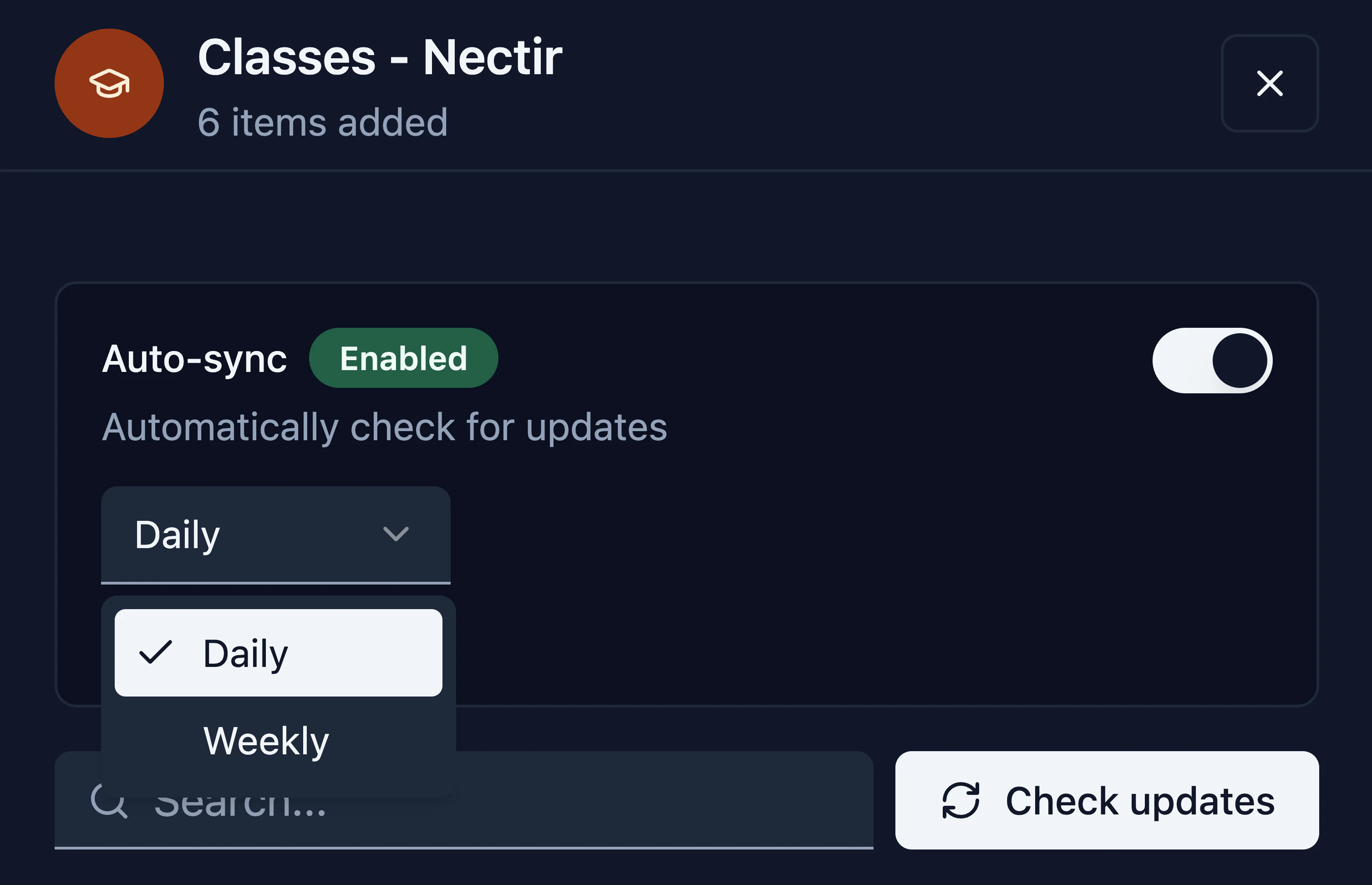 Automatic Sync for Canvas Course Content