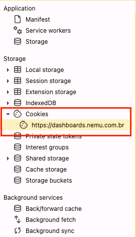 Cookies da plataforma
