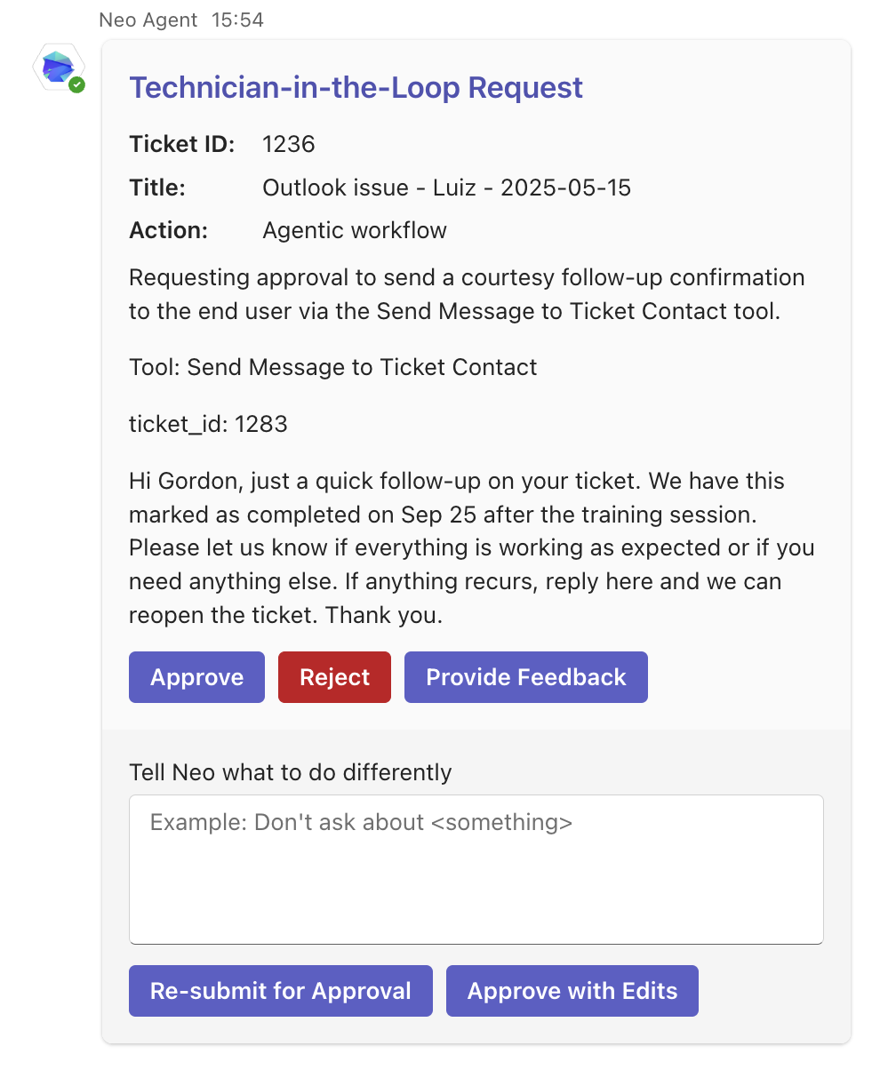 Comment box with Re-submit and Approve with comment buttons