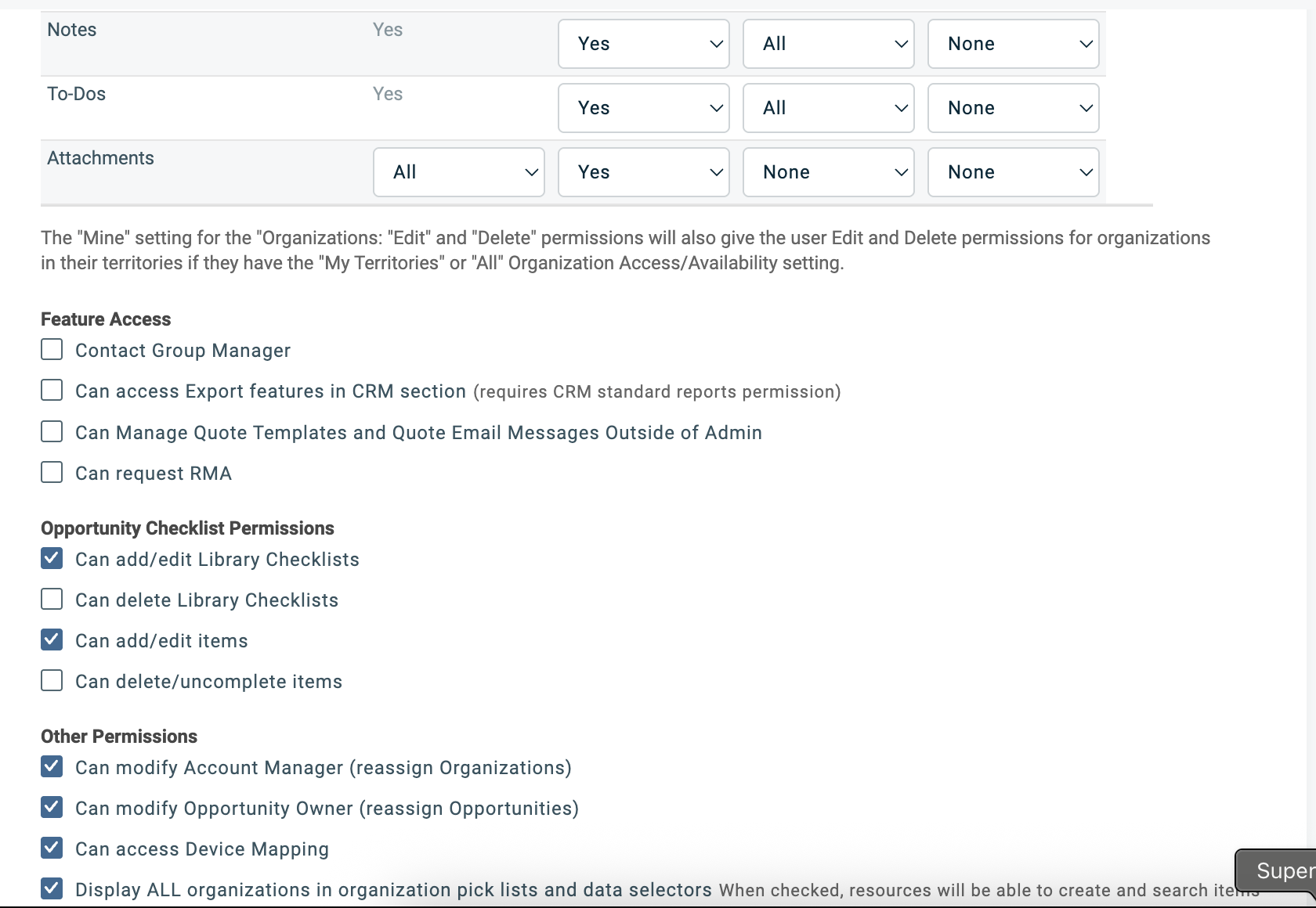 Configure CRM permissions - Part 2