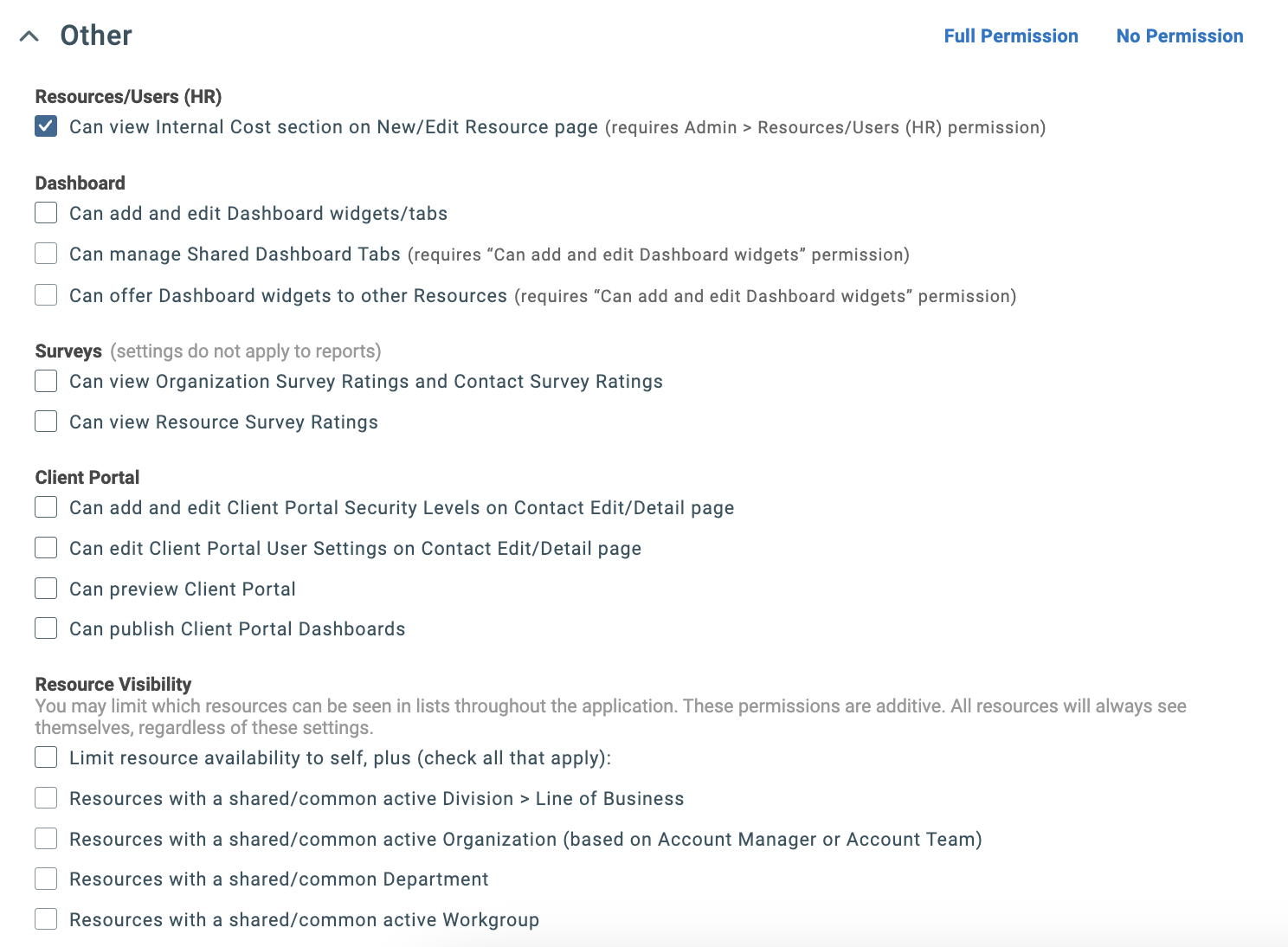 Configure Other permissions - Part 1