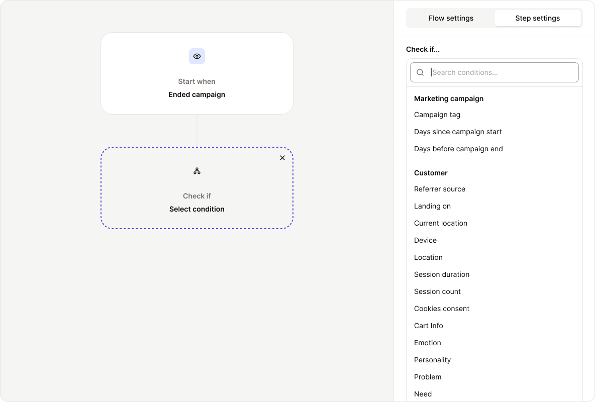 Automation Flow Condition Step Pn
