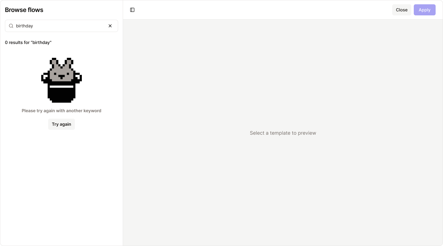 Automation Flows Search Empty Pn