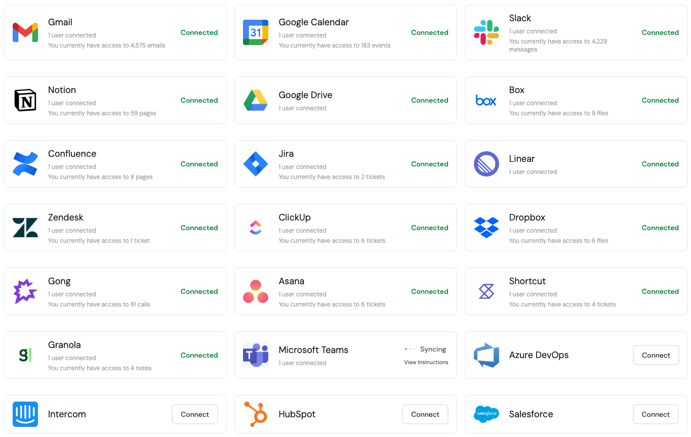 Connections Overview