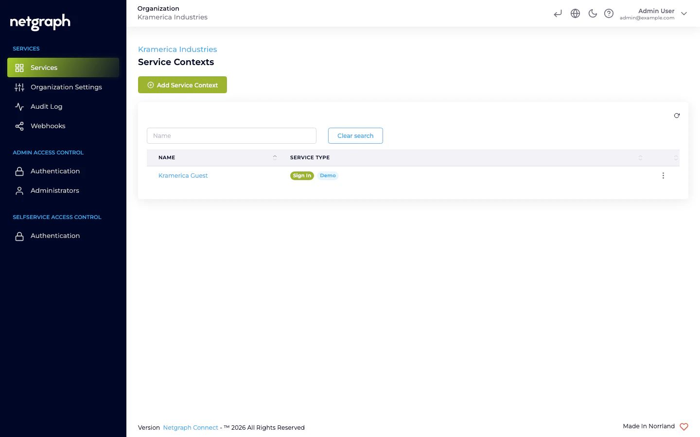 Organization Services overview