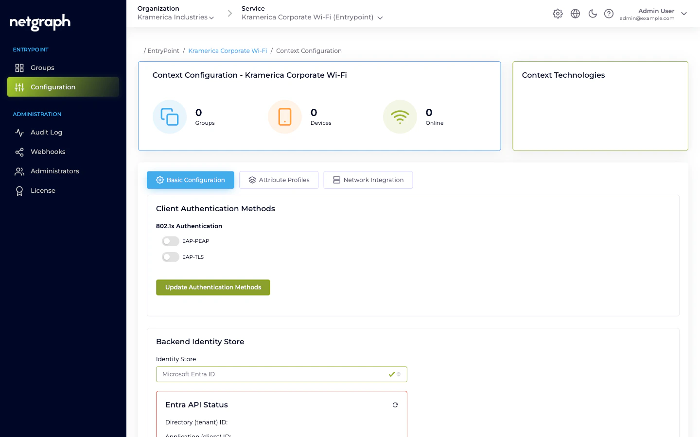 Identity Store dropdown set to Microsoft Entra ID