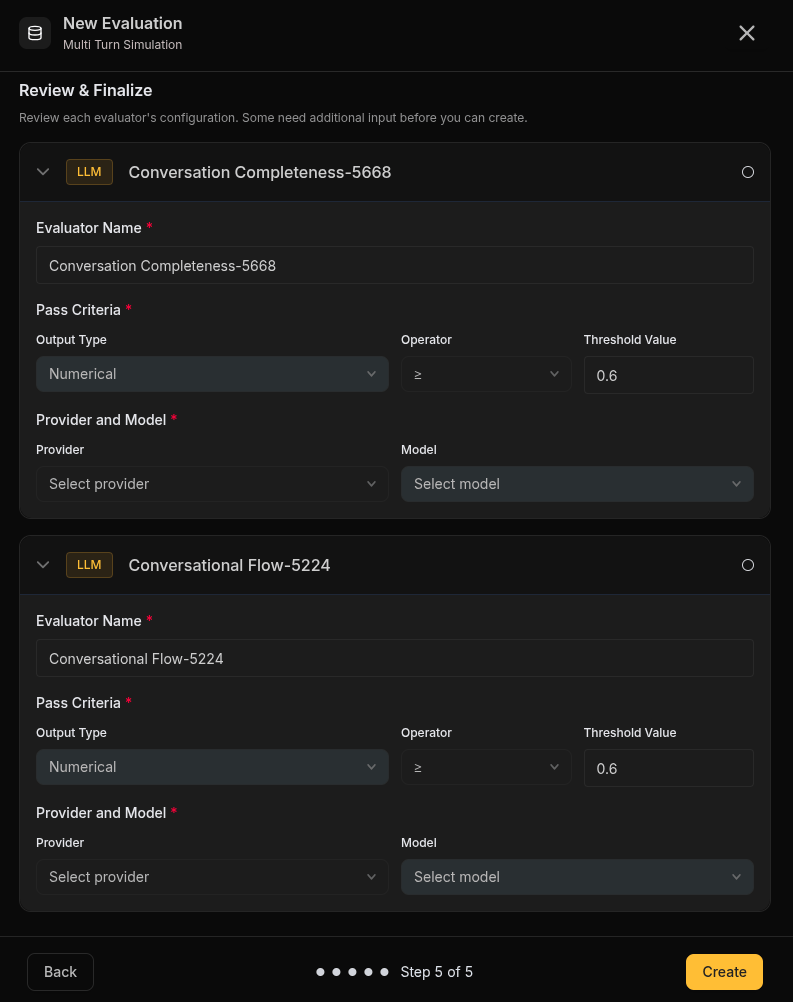 Configure Evaluators
