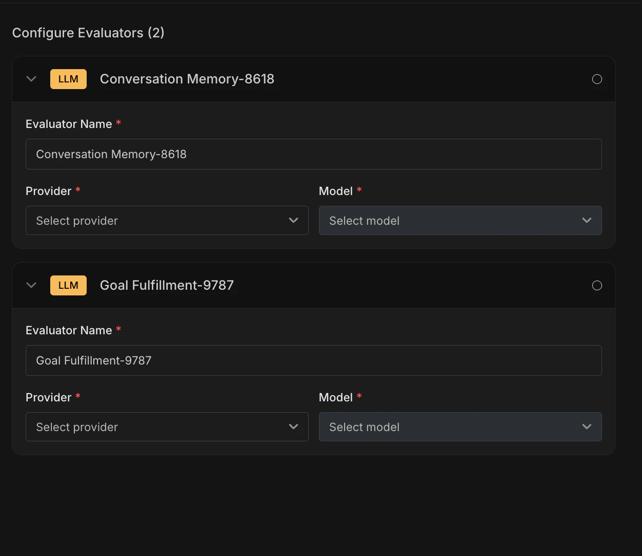 Configure Evaluators