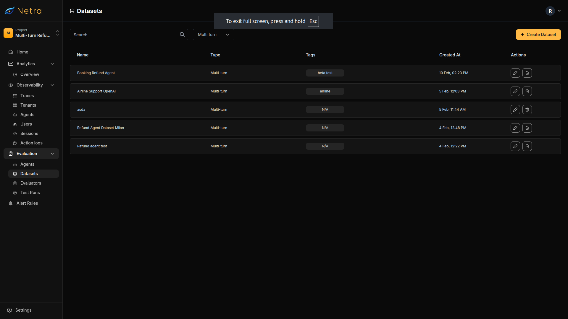 Simulation Datasets Dashboard