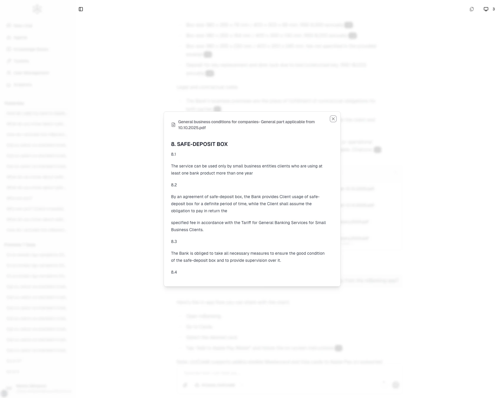 Source viewer showing retrieved document chunk