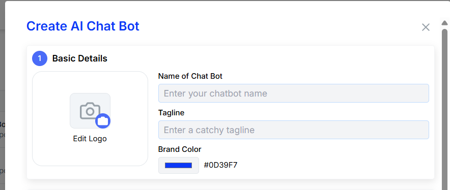 Create Assistant - Basic Details