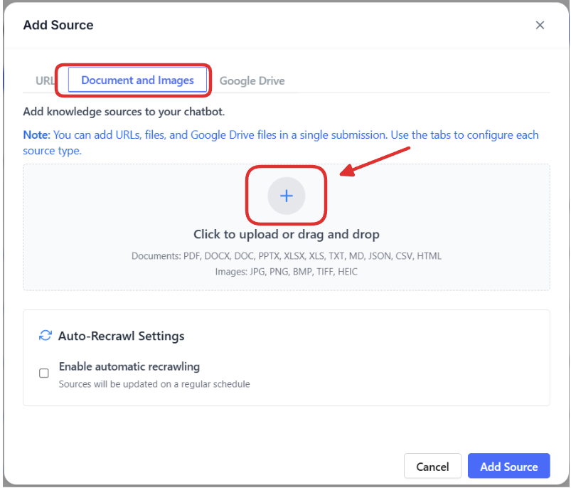 Document Upload Interface