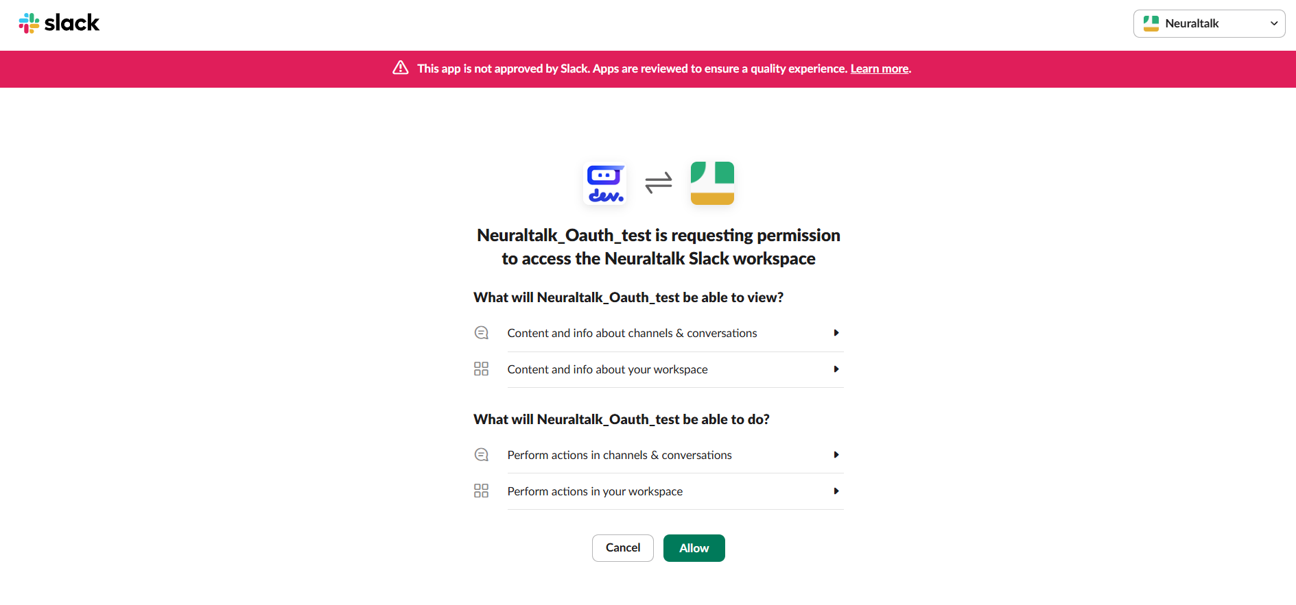 Slack Workspace Sign-in