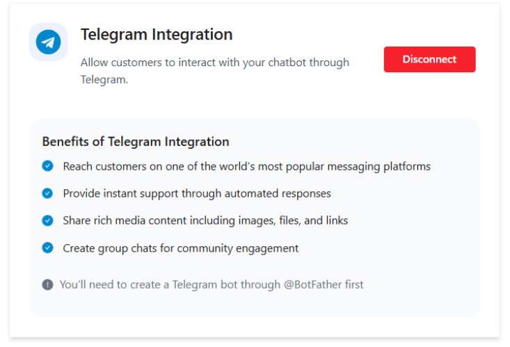 Connect Your Telegram Bot - Final Step
