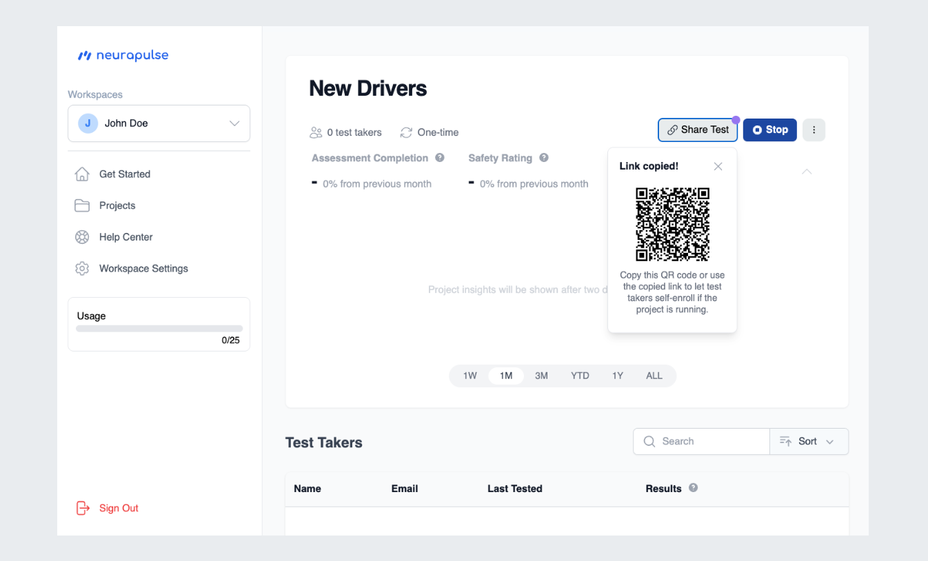 Show Link and QR Code