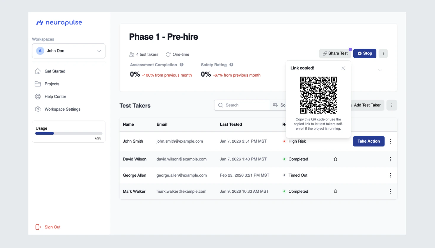 Show Link and QR Code