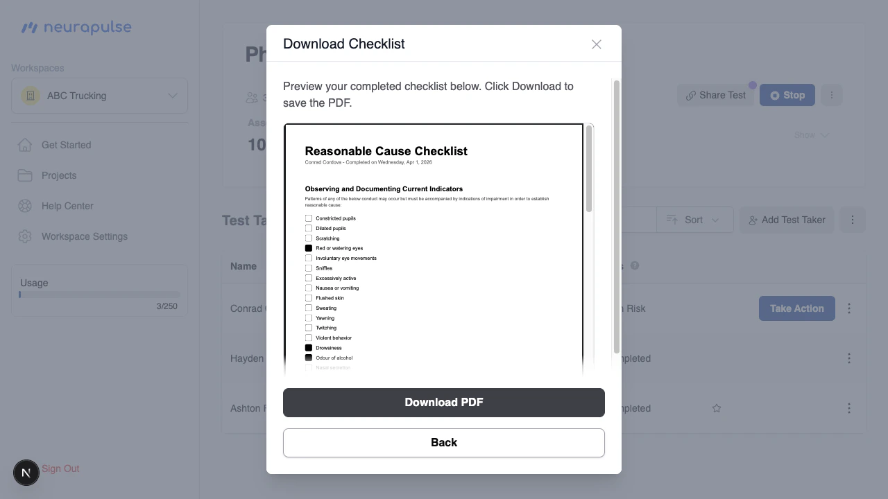 Checklist PDF Preview