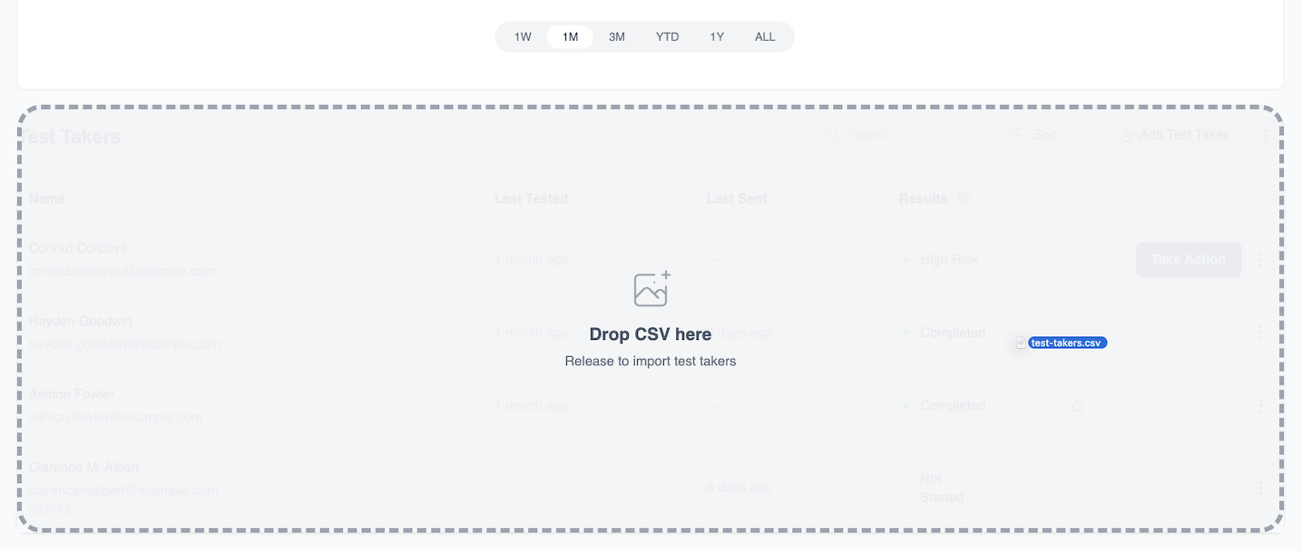 Drop CSV File