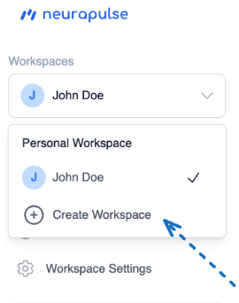 Click on Create Workspace