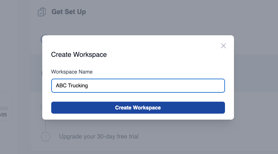 Enter Workspace Name