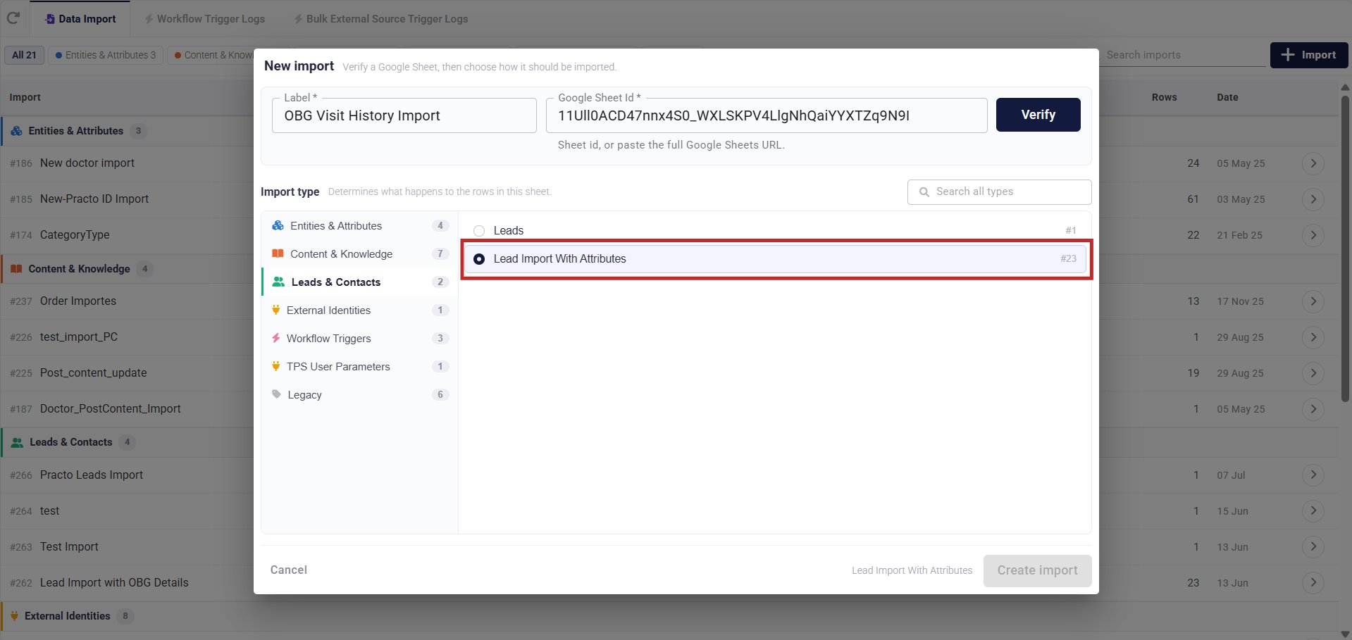 Import Type Select 1